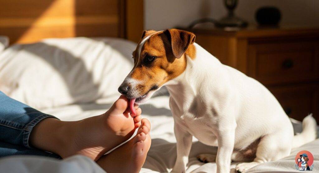 Dog-licking-feet