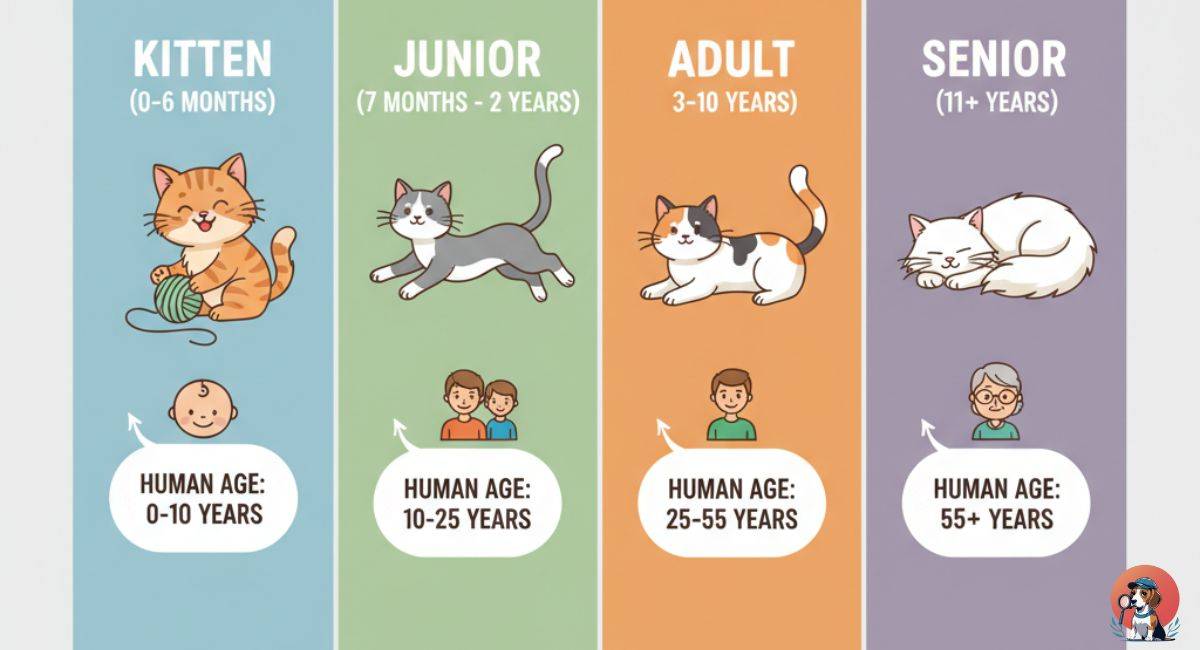 Cat Age Chart Infographic