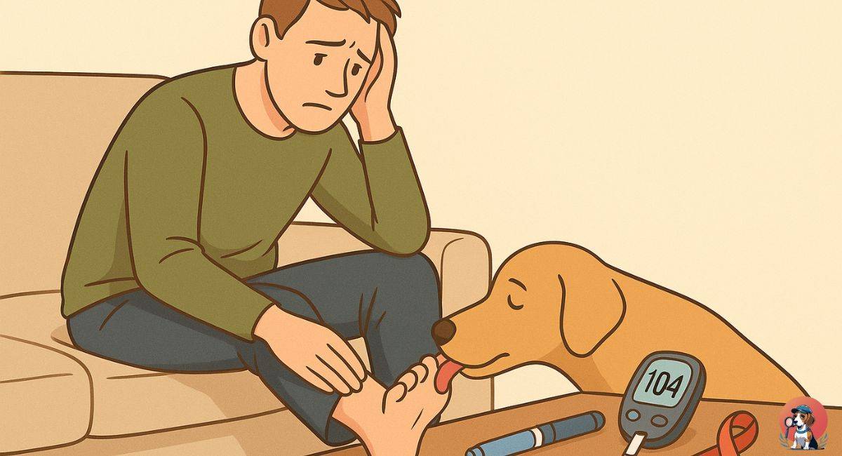 Dogs Licking Feet Diabetes Connection