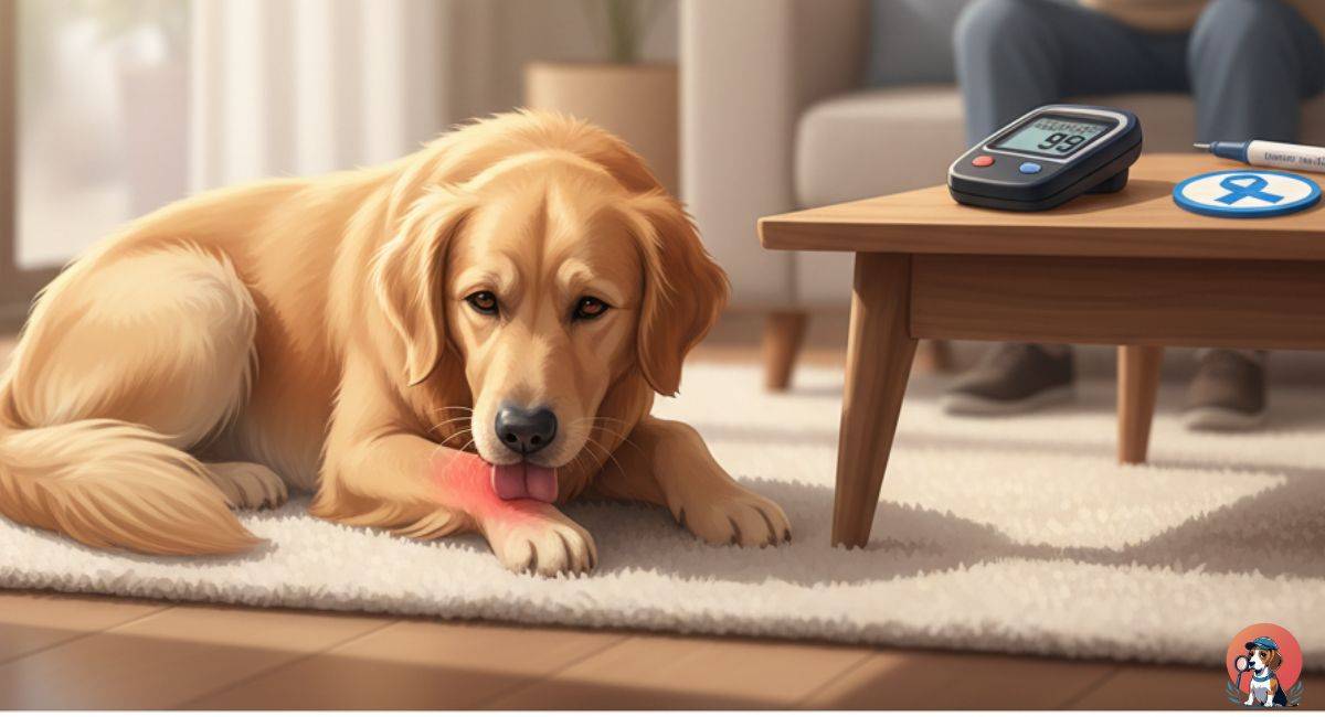 Risks of Excessive Paw Licking in Diabetic Dogs