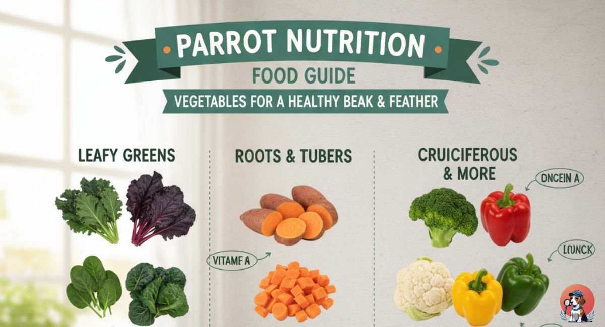 Vegetables in Parrot Nutrition Food Guide