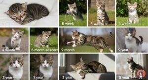 when do cats stop growing