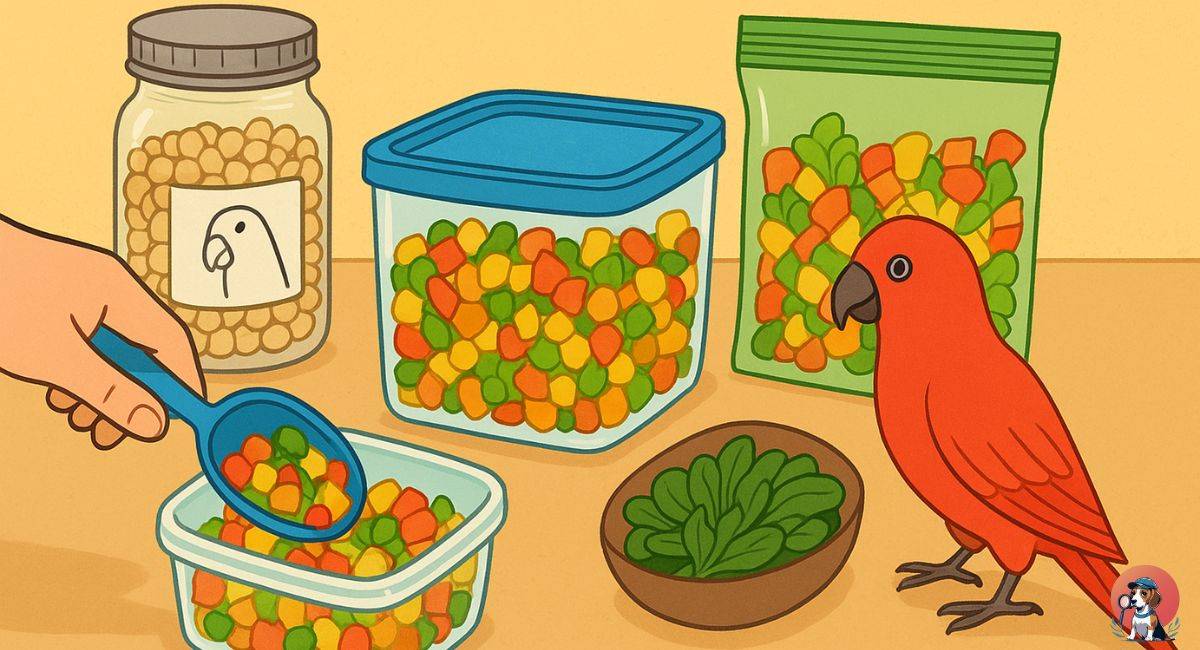 Prepare and store homemade parrot meals safely