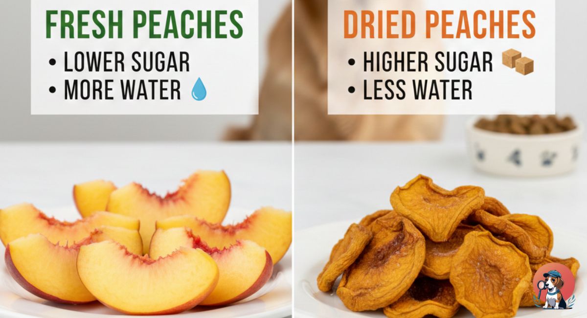 Fresh vs Dried Peaches for Dogs