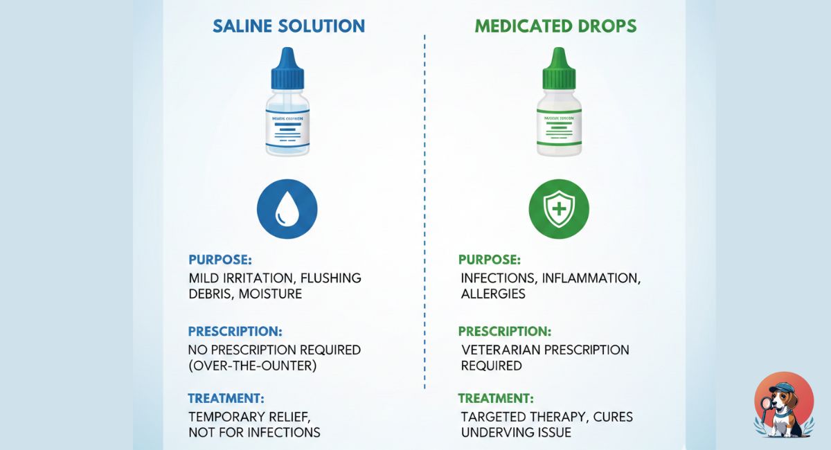 Saline vs Medicated Eye Drops for Cats