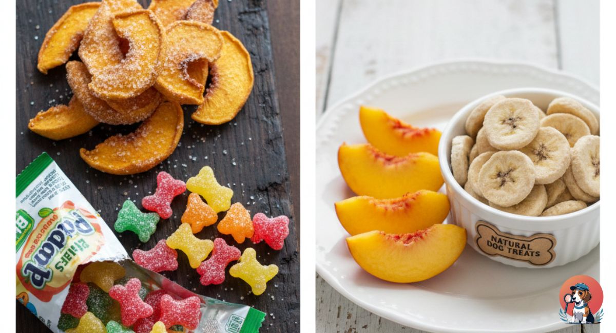 Unsafe vs Safe Dog Treats Visual